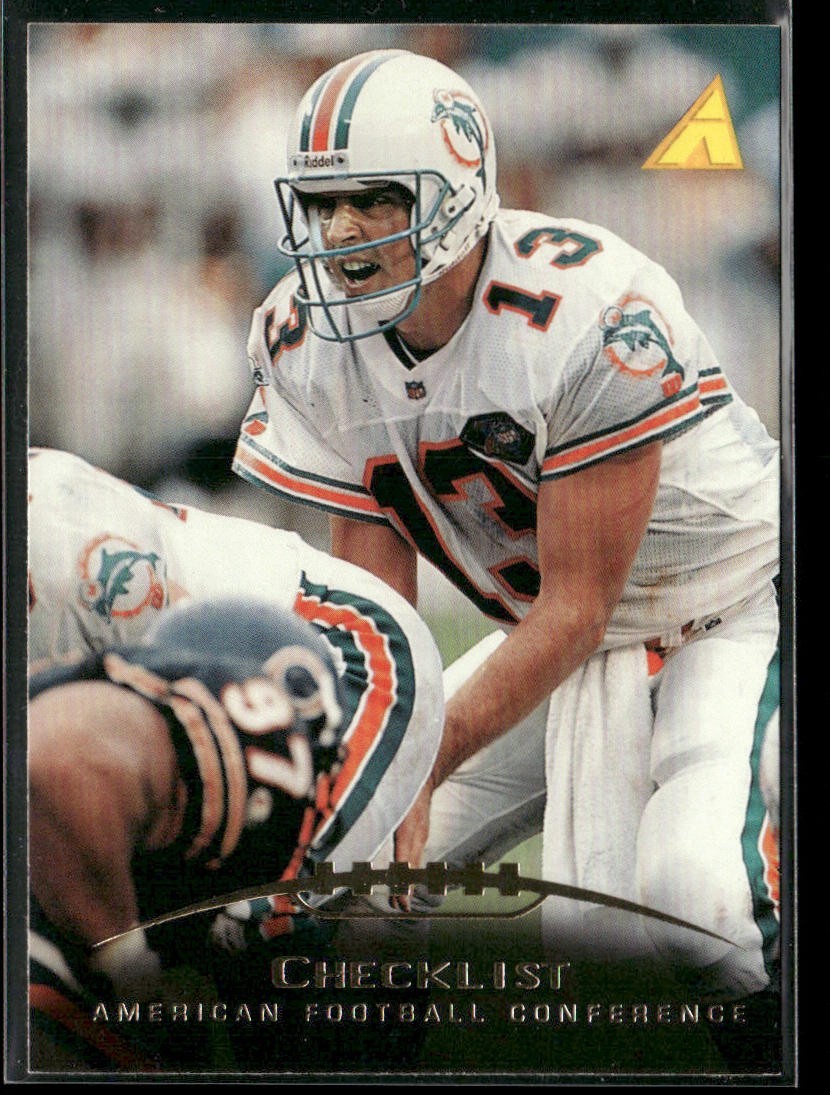 Dan Marino Player Lot Bundle 10 Different Football Cards DM001 Dolphins back