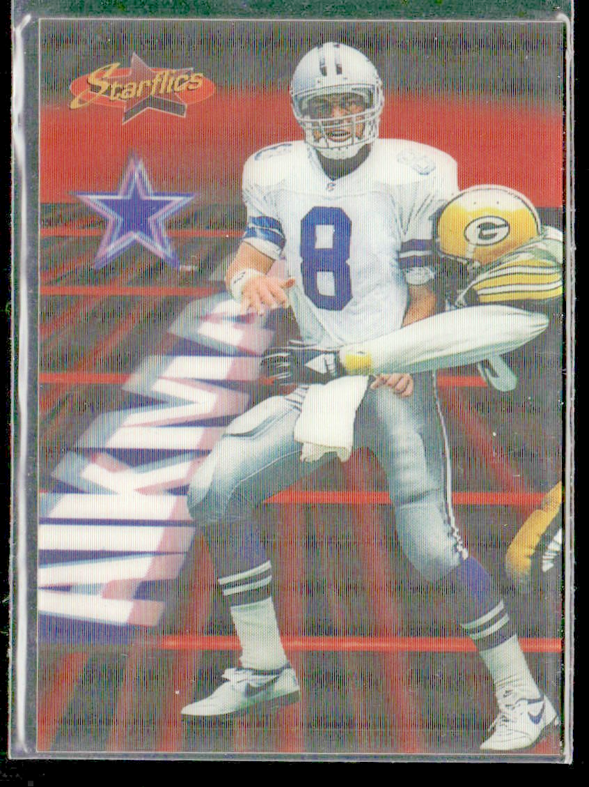 Troy Aikman Player Lot Bundle 10 Different Football Cards TA001 Cowboys front