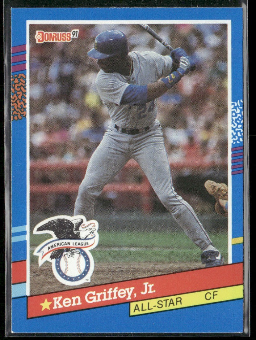 Ken Griffey Jr. Player Lot Bundle 10 Different Baseball Cards KGJ002 Mariners back