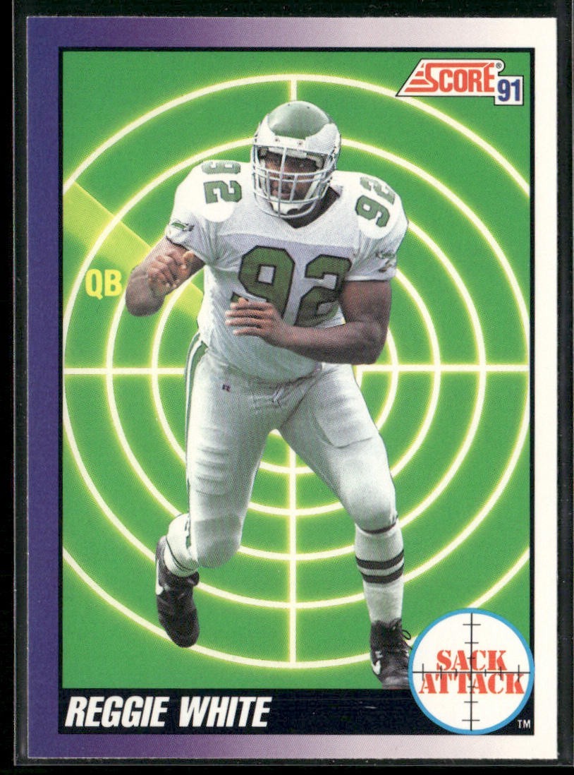 Reggie White Player Lot Bundle 10 Different Football Cards RW007 Eagles Packers back