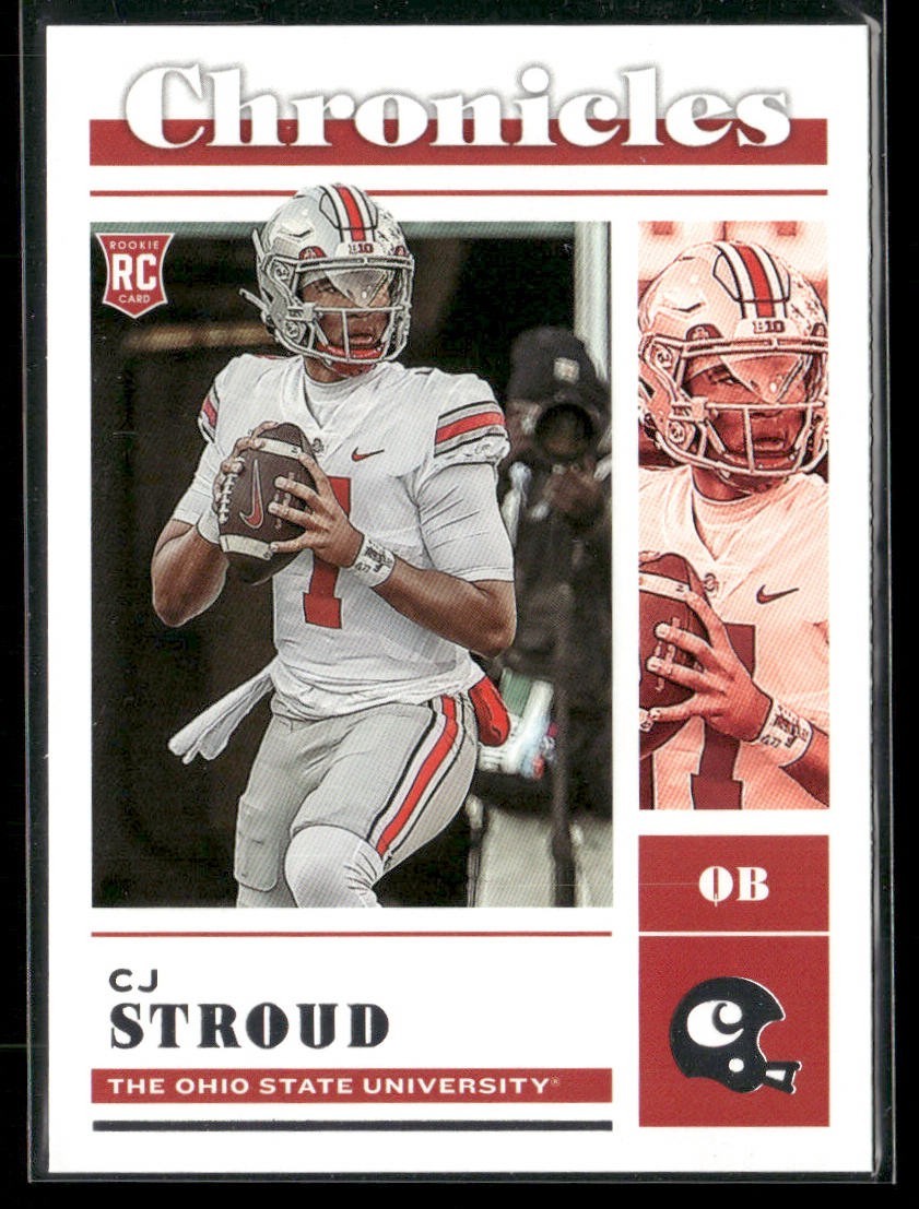 CJ Stroud Player Lot Bundle 10 Different Football Cards CJS001 4 RC back