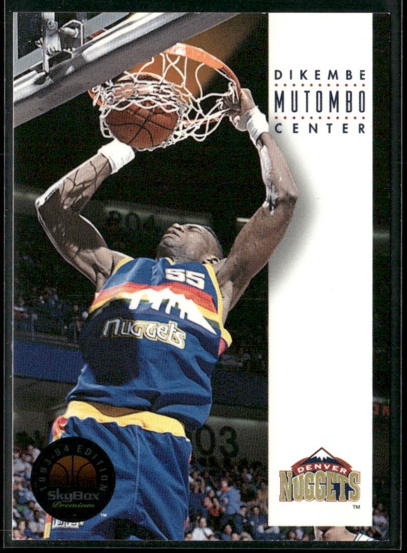 Dikembe Mutombo Player Lot Bundle 10 Basketball Cards DM005 Nuggets Hawks back