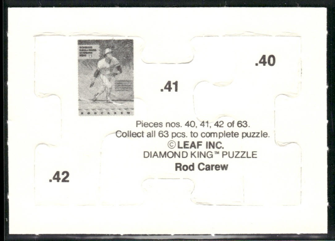 Puzzle Piece Lot Bundle 10 Different Baseball Cards P005 back