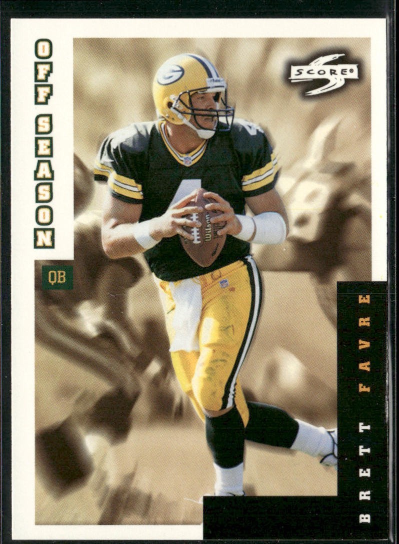 Brett Favre Player Lot Bundle 10 Different Football Cards BF001 Packers back