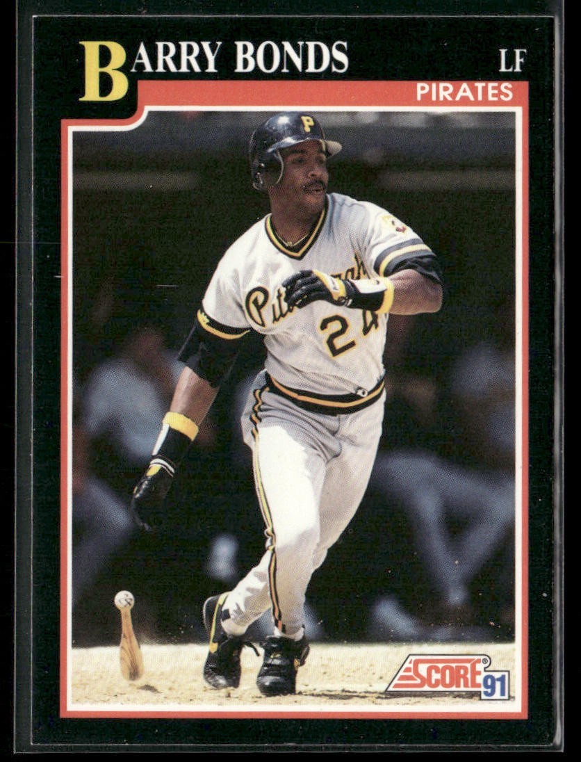 Barry Bonds Player Lot Bundle 10 Different Baseball Cards BB002 Giants Pirates back