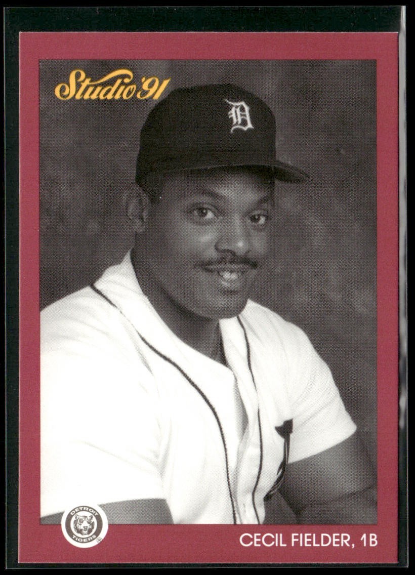 Cecil Fielder Player Lot Bundle 10 Different Baseball Cards CF001 Tigers back