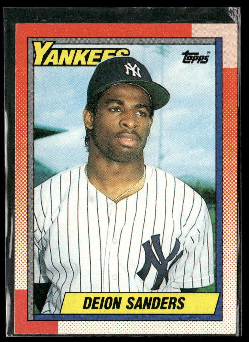Deion Sanders Player Lot Bundle 10 Different Baseball Cards DS001 Yankees Braves front