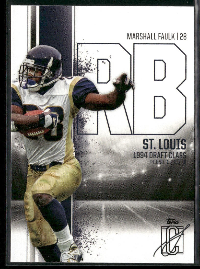 Marshall Faulk Player Lot Bundle 10 Different Football Cards MF004 Colts Rams back