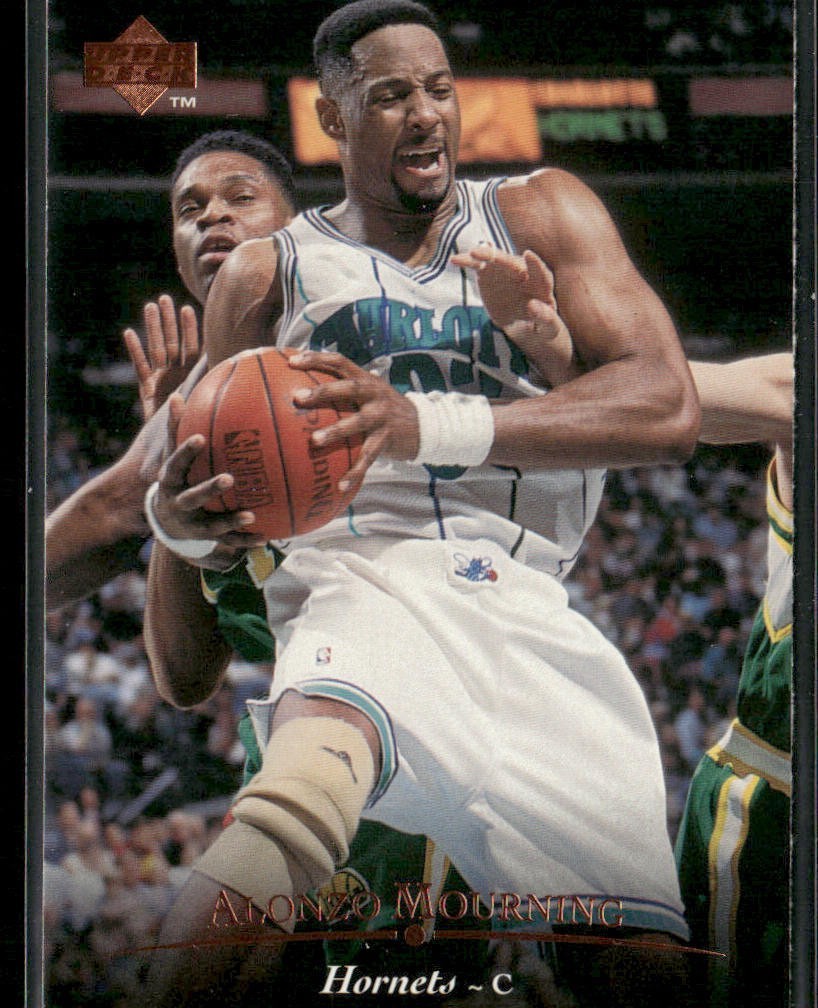 Alonzo Mourning Player Lot Bundle 10 Different Basketball Cards AM002 Heat back