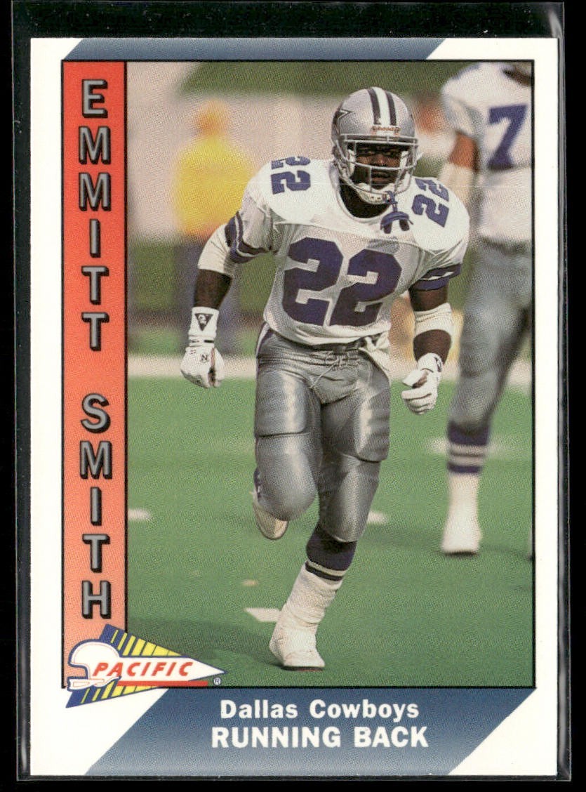 Emmitt Smith Player Lot Bundle 10 Different Football Cards ES002 Cowboys back