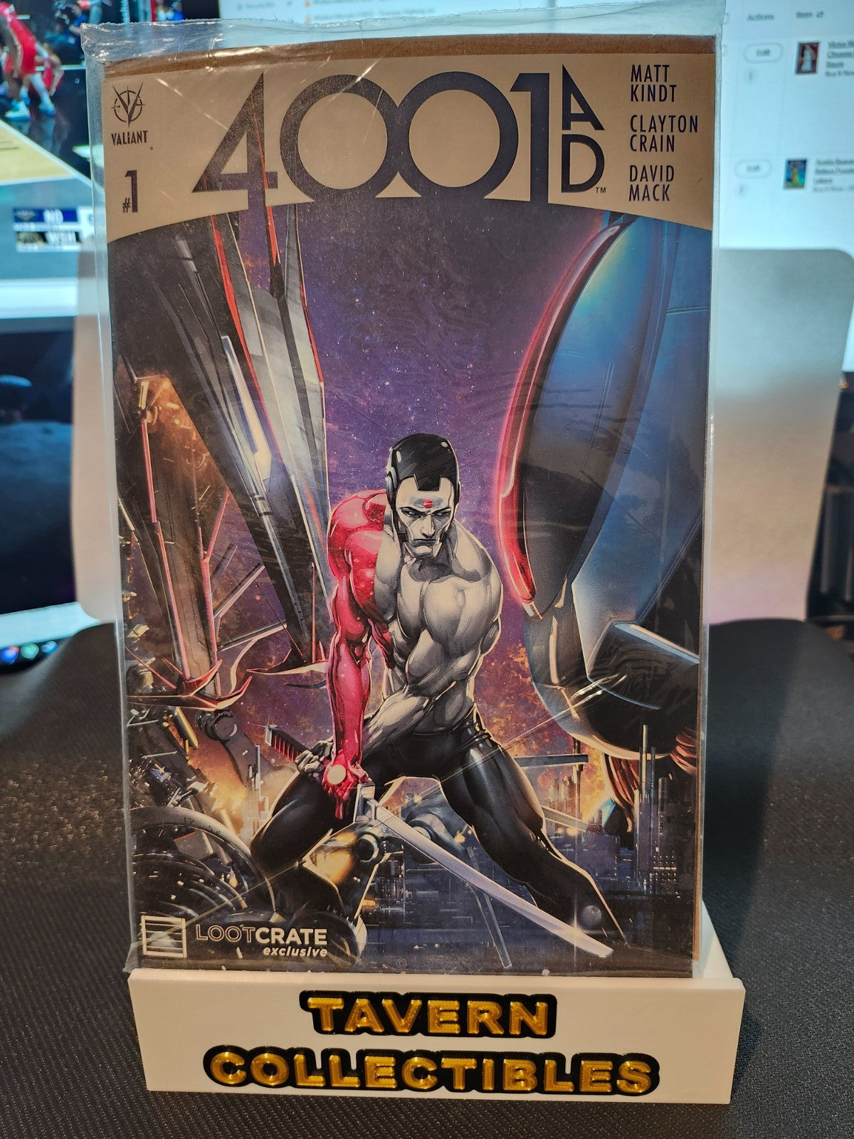 4001 AD #1 Variant Loot Crate Exclusive Cover Sealed Polybag Valiant 2016 front