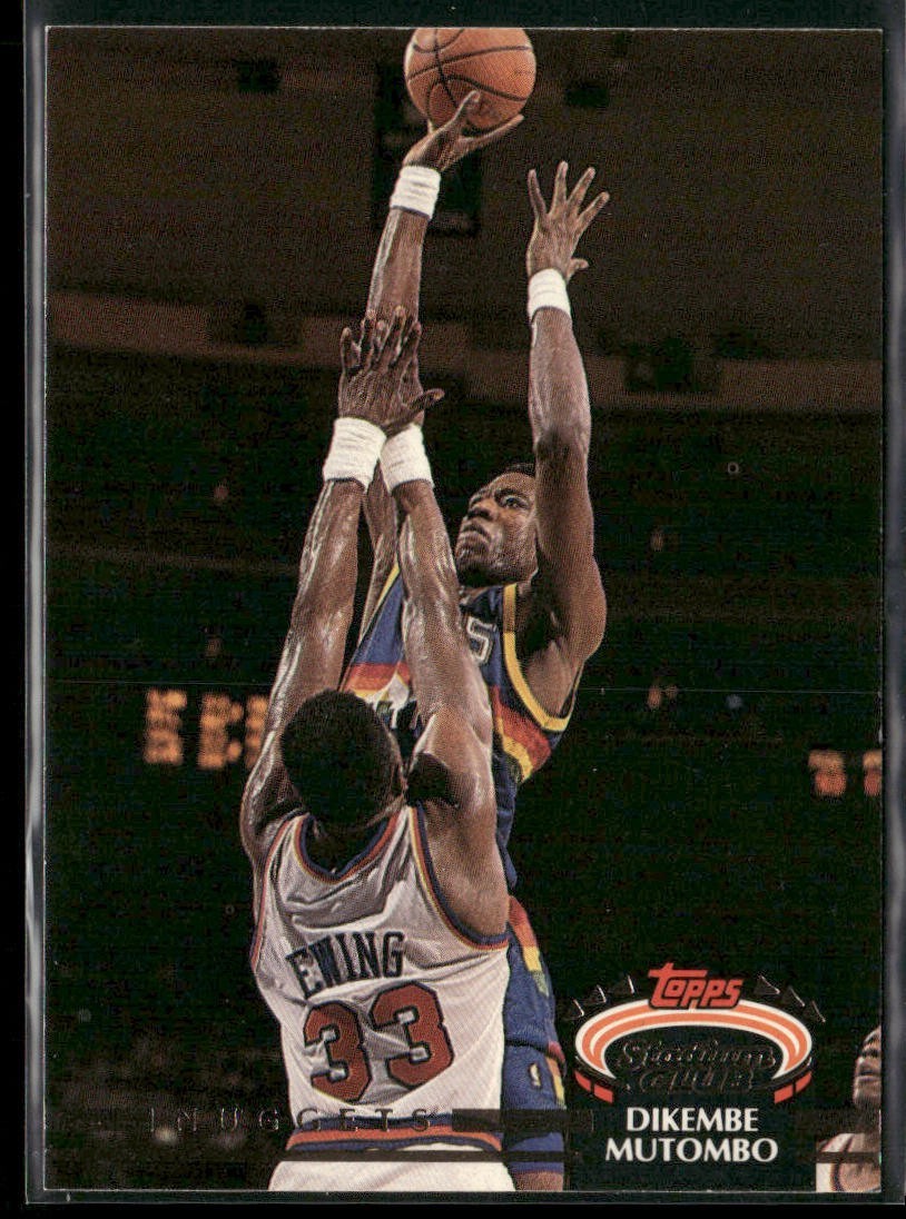 Dikembe Mutombo Player Lot Bundle 10 Basketball Cards DM004 Nuggets Hawks back