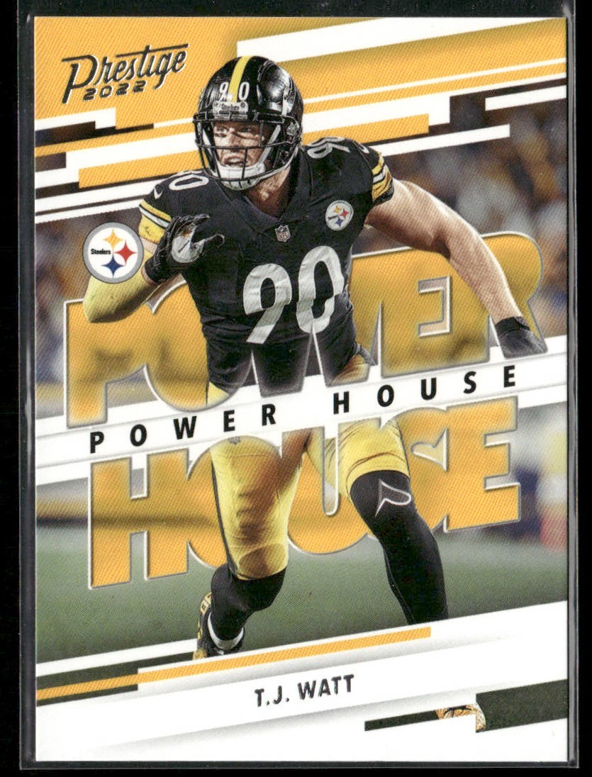 TJ Watt Player Lot Bundle 10 Different Football Cards TJW002 Steelers back