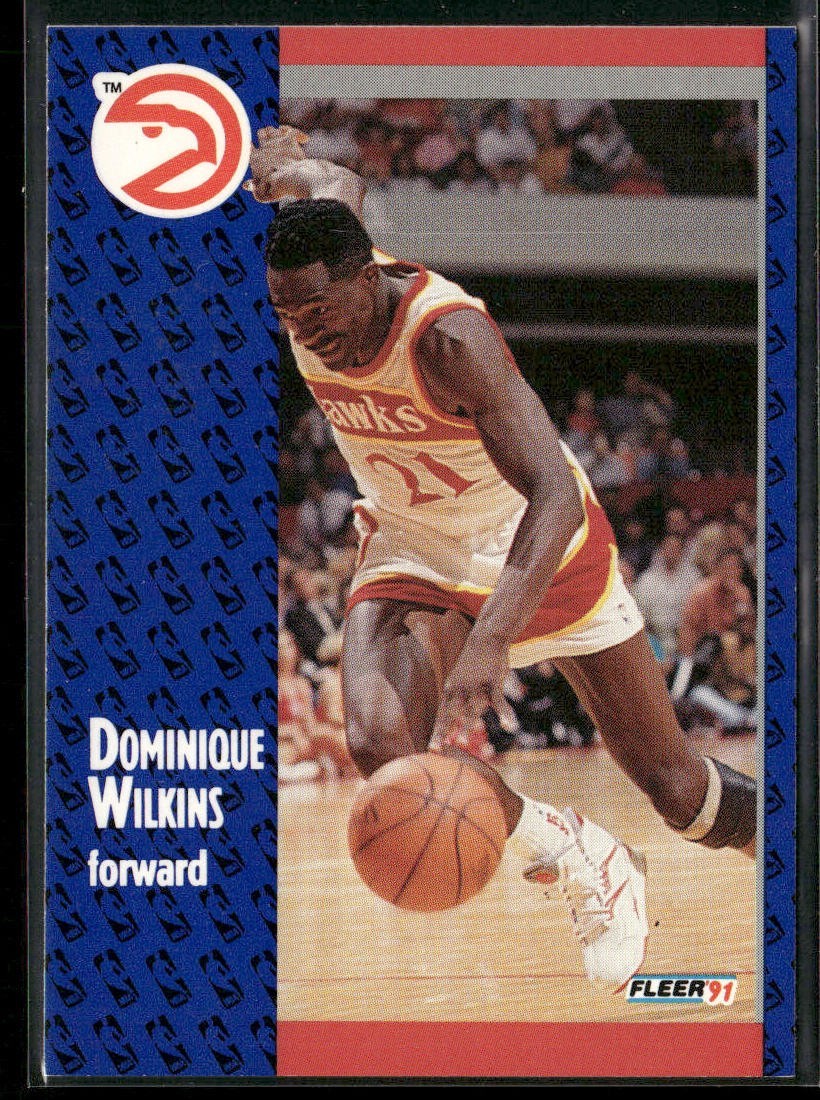 Dominique Wilkins Player Lot Bundle 10 Basketball Cards DW002 Hawks back