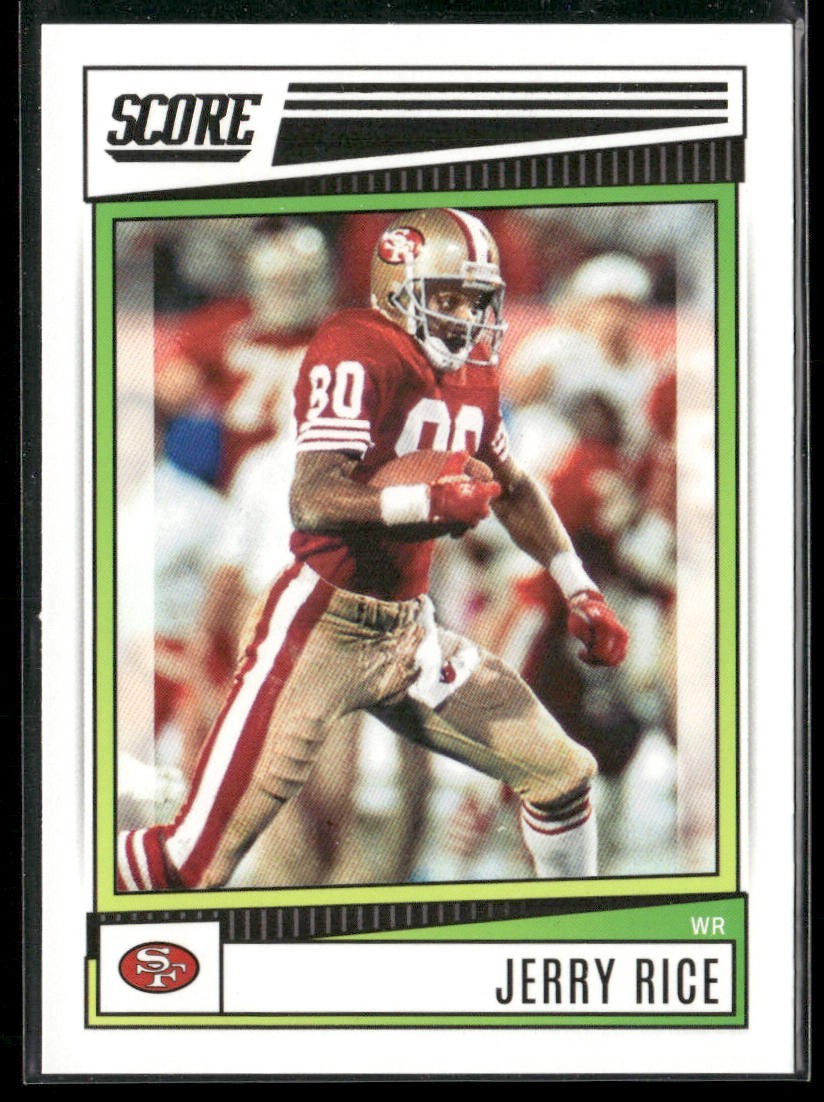 Jerry Rice Player Lot Bundle 10 Different Football Cards JR006 49ers back