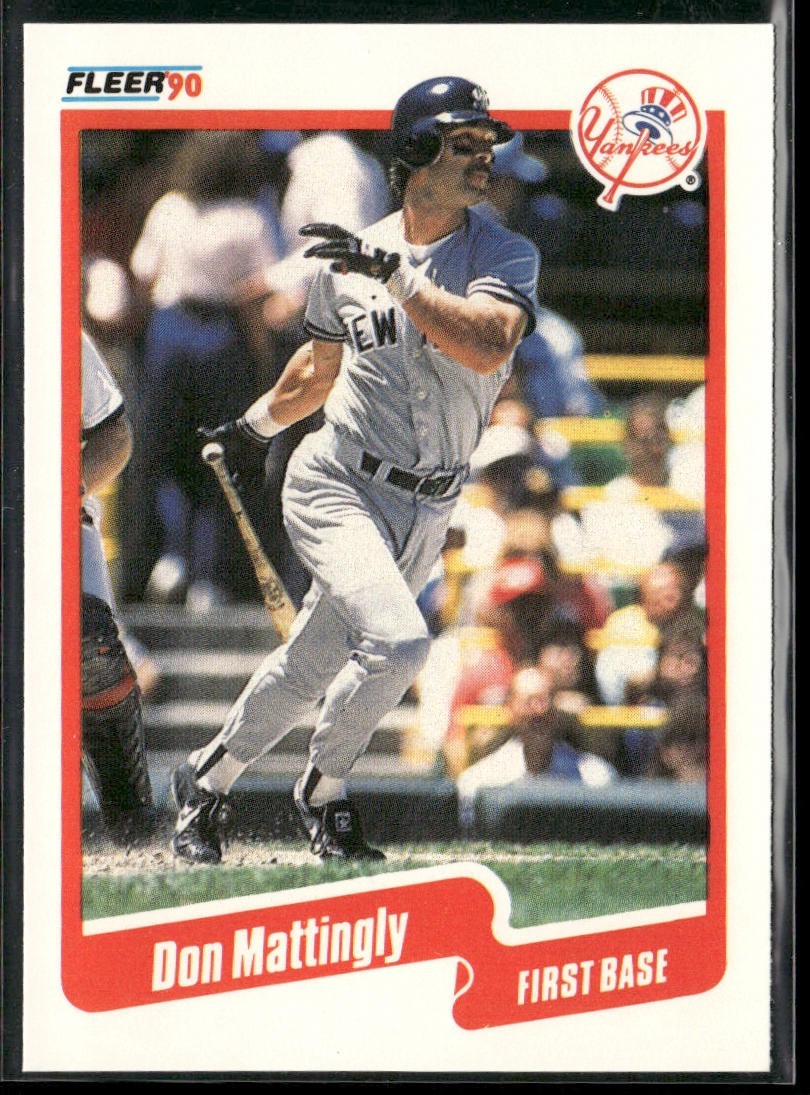 Don Mattingly Player Lot Bundle 10 Different Baseball Cards DM001 Yankees back