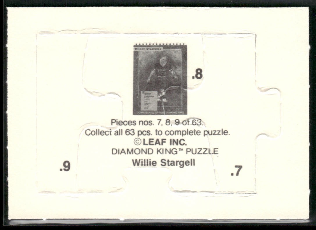 Puzzle Piece Lot Bundle 10 Different Baseball Cards P010 back