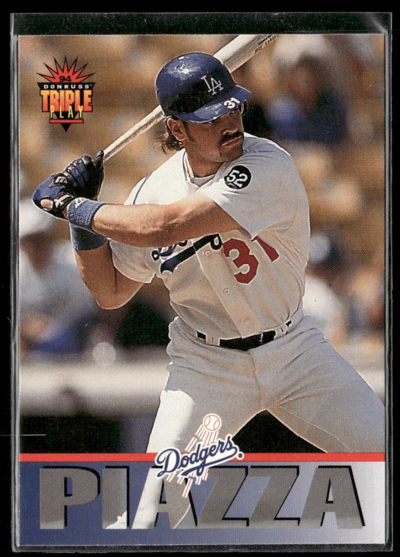 Mike Piazza Player Lot Bundle 10 Different Baseball Cards MP003 Dodgers Mets back