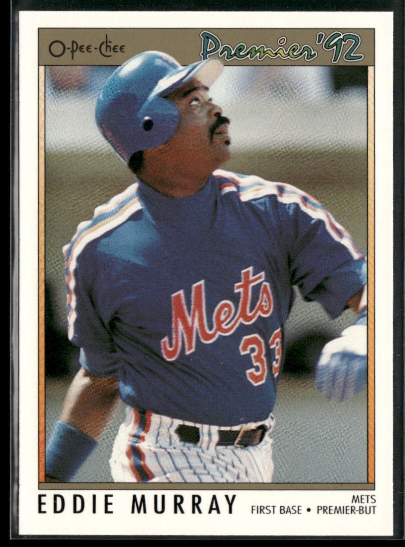 Eddie Murray Player Lot Bundle 10 Different Baseball Cards EM001 Orioles Mets back