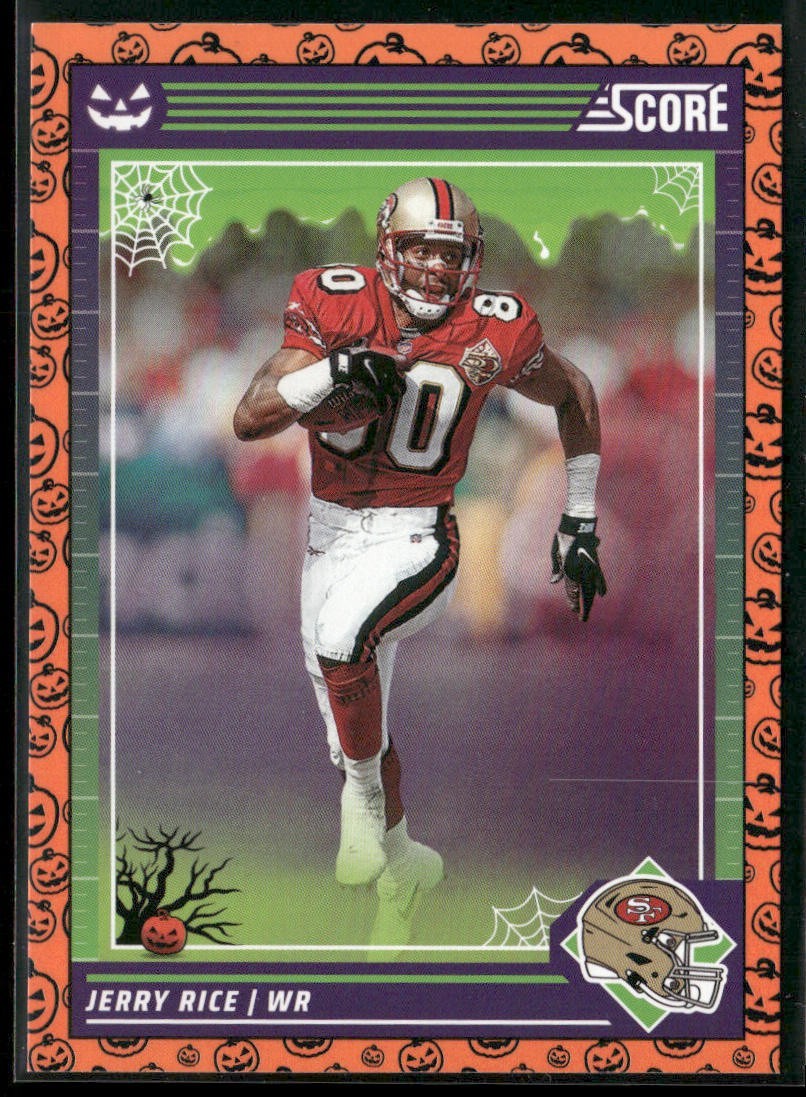 Jerry Rice Player Lot Bundle 10 Different Football Cards JR001 49ers back