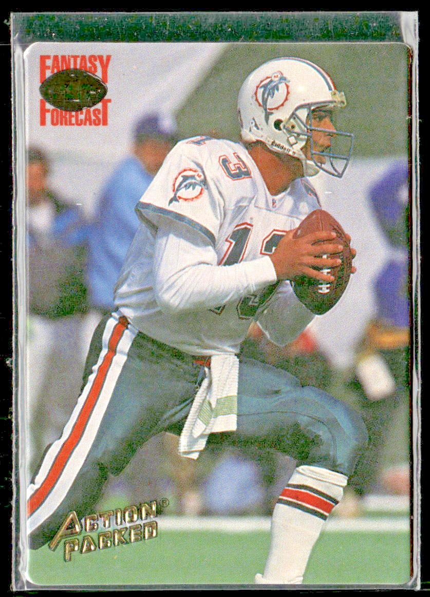 Dan Marino Player Lot Bundle 10 Different Football Cards DM005 Dolphins back