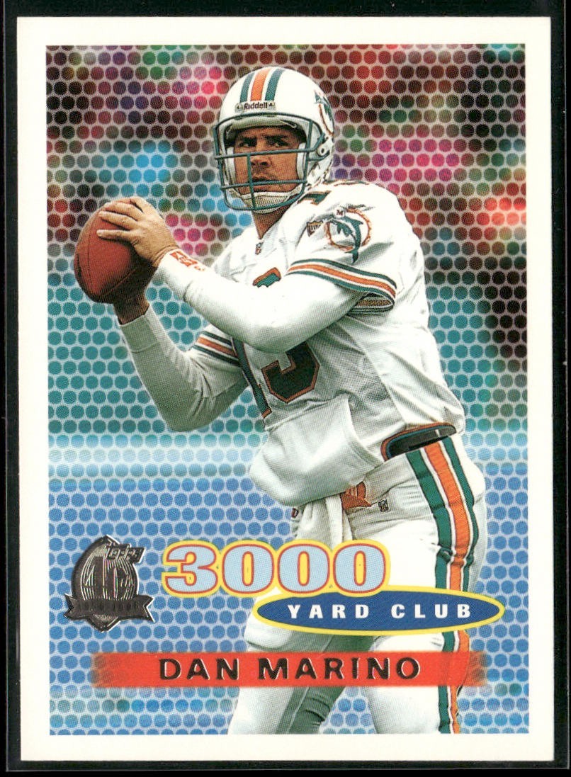 Dan Marino Player Lot Bundle 10 Different Football Cards DM001 Dolphins back