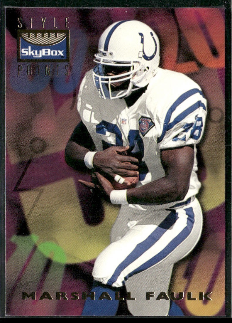 Marshall Faulk Player Lot Bundle 10 Different Football Cards MF001 Colts Rams back