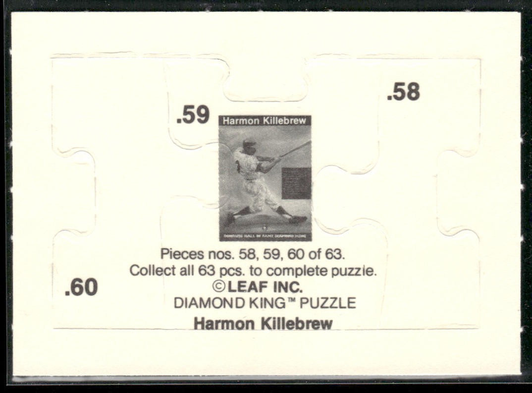 Puzzle Piece Lot Bundle 10 Different Baseball Cards P012 back