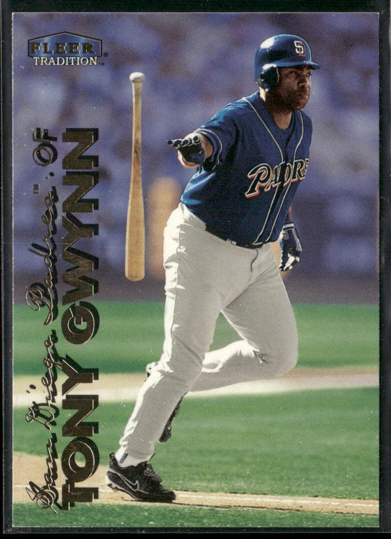 Tony Gwynn Lot Bundle 10 Different Baseball Cards TG001 Padres back