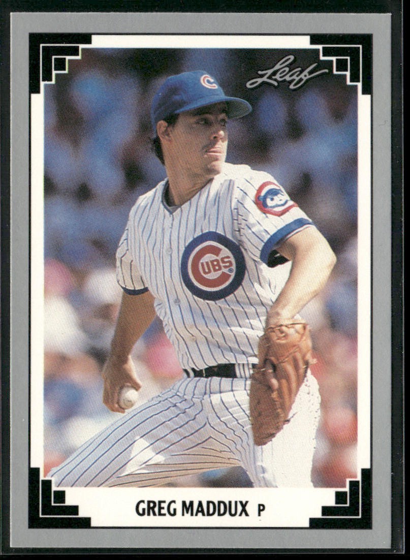 Greg Maddux Player Lot Bundle 10 Different Baseball Cards GM001 Braves back