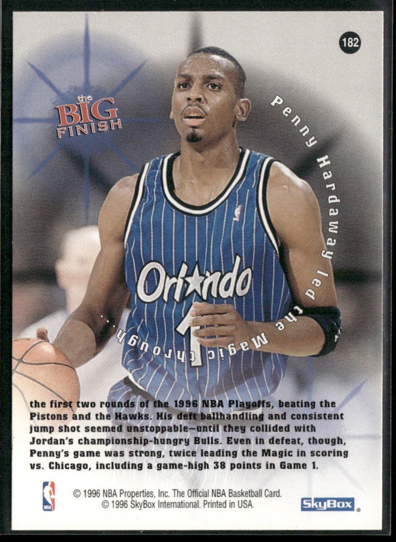 Anfernee "Penny" Hardaway Player Lot Bundle 10 Basketball Cards AH001 2 RC Magic back