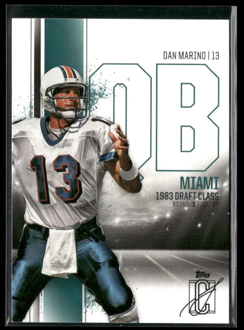 Dan Marino Player Lot Bundle 10 Different Football Cards DM008 Dolphins back
