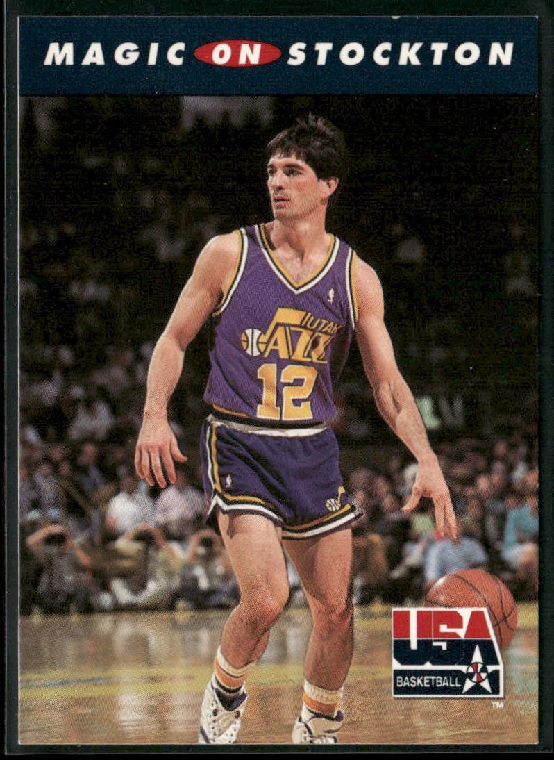 John Stockton Player Lot Bundle 10 Basketball Cards JS004 Utah Jazz back