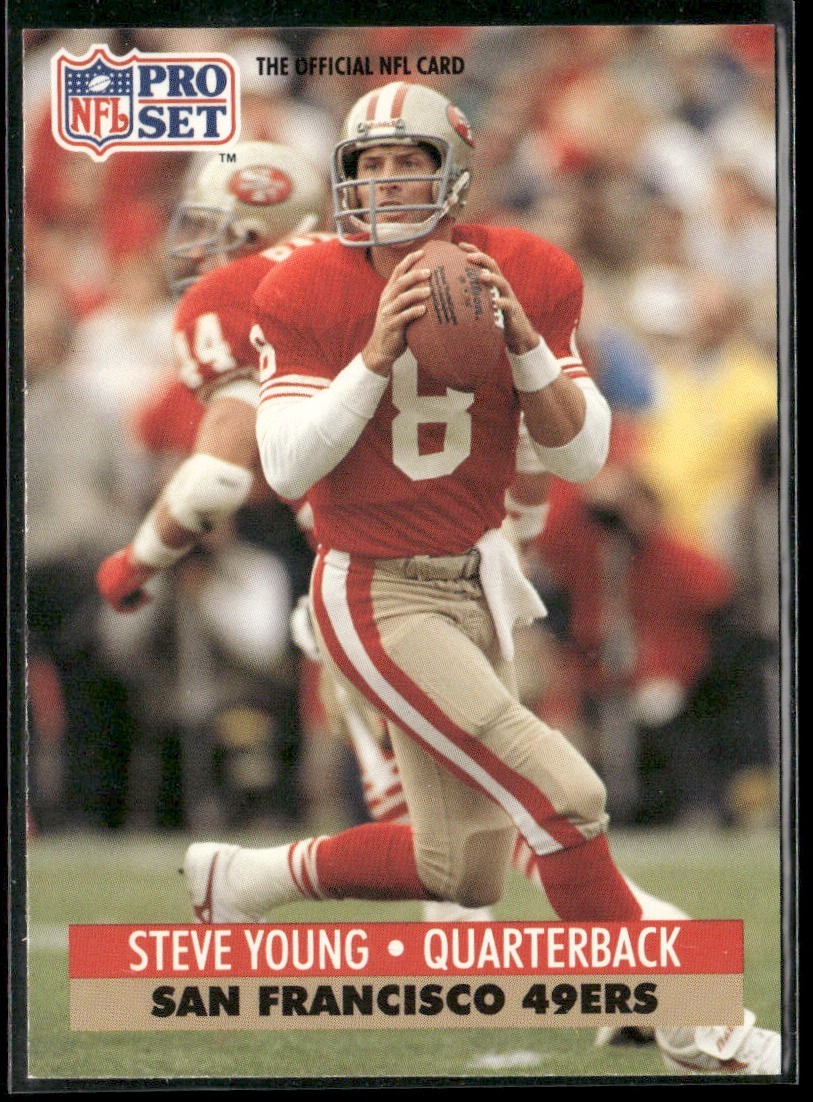 Steve Young Player Lot Bundle 10 Different Football Cards SY003 49ers back