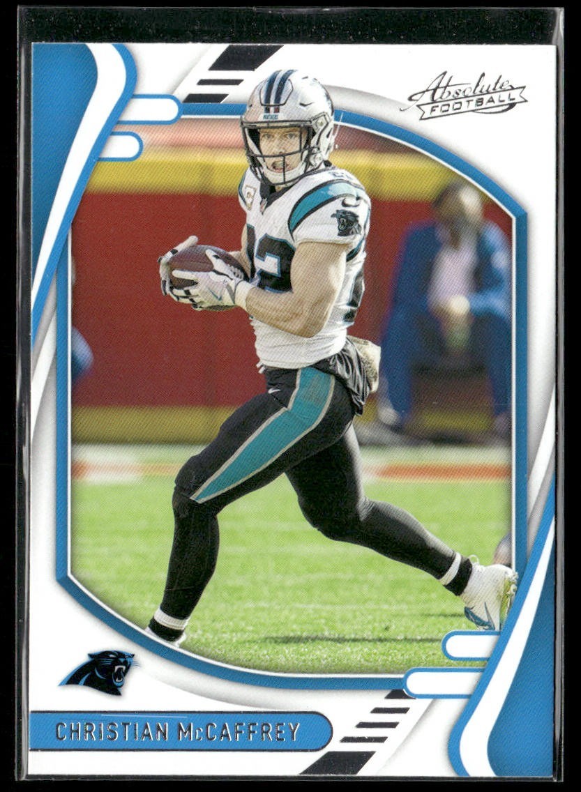 Christian McCaffrey Player Lot Bundle 10 Different Football Cards CM002 back
