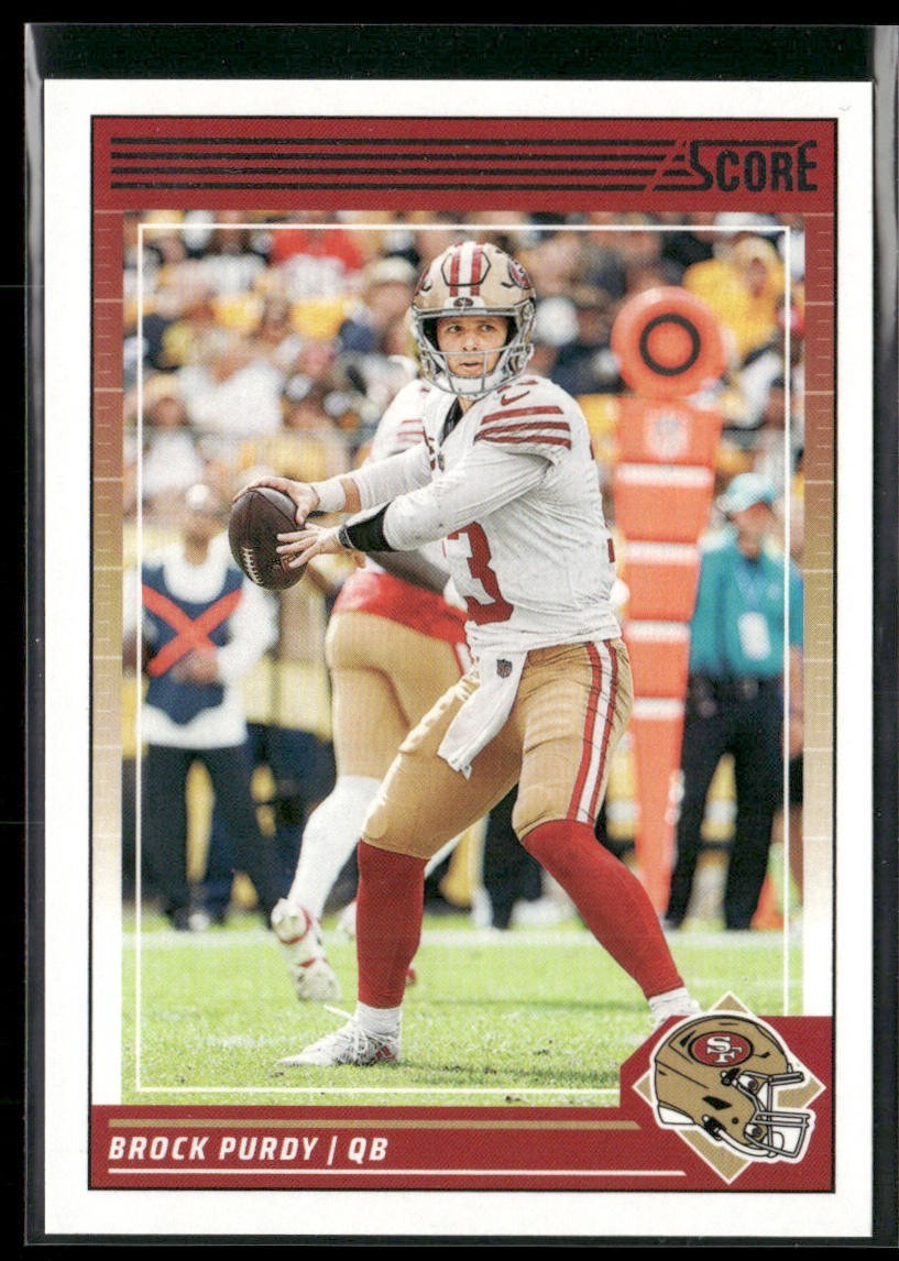 Brock Purdy Player Lot Bundle 10 Different Football Cards BP001 49ers back