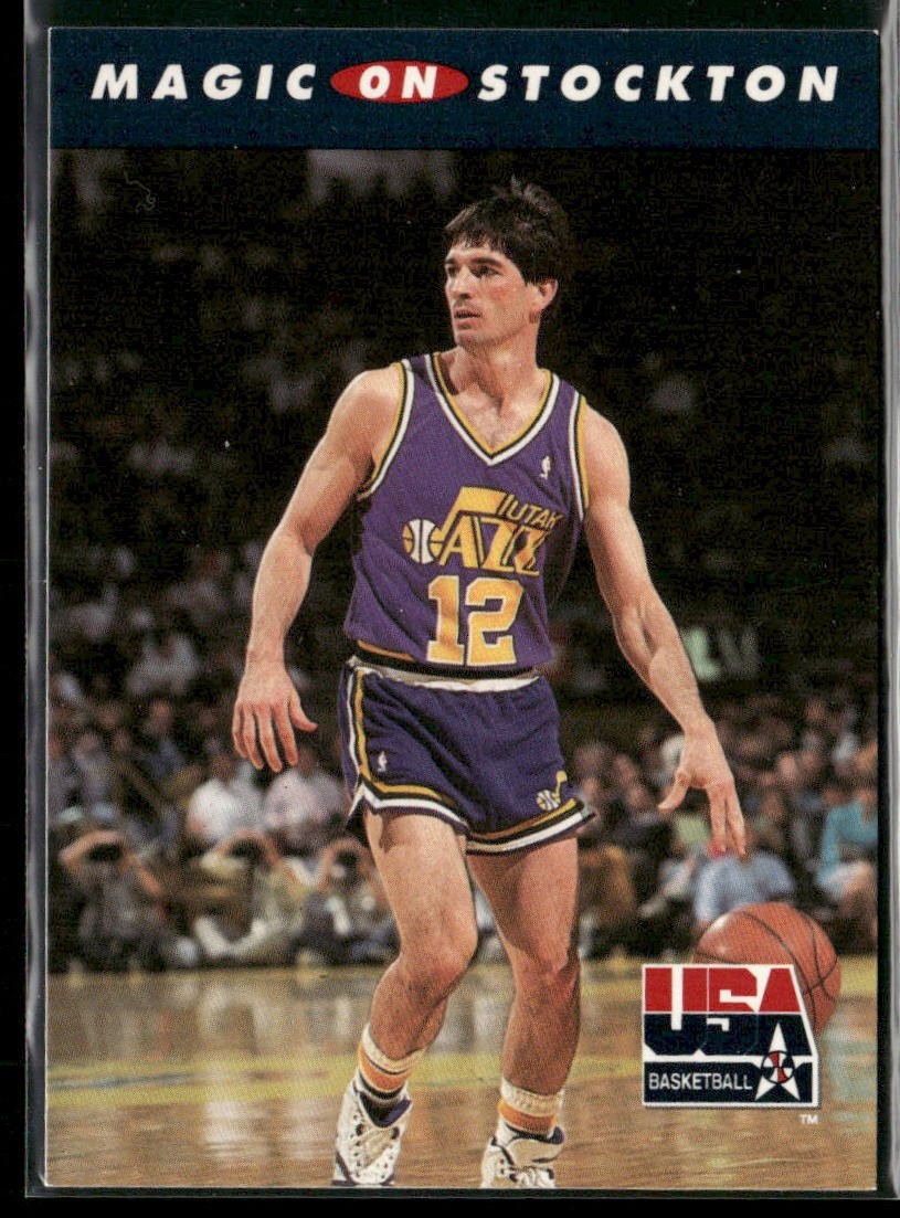 John Stockton Player Lot Bundle 10 Basketball Cards JS002 Utah Jazz back