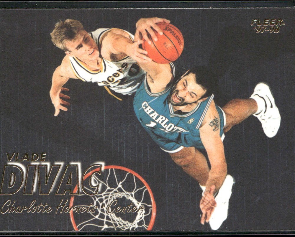 Vlade Divac Player Lot Bundle 10 Basketball Cards VD001 Lakers Hornets back
