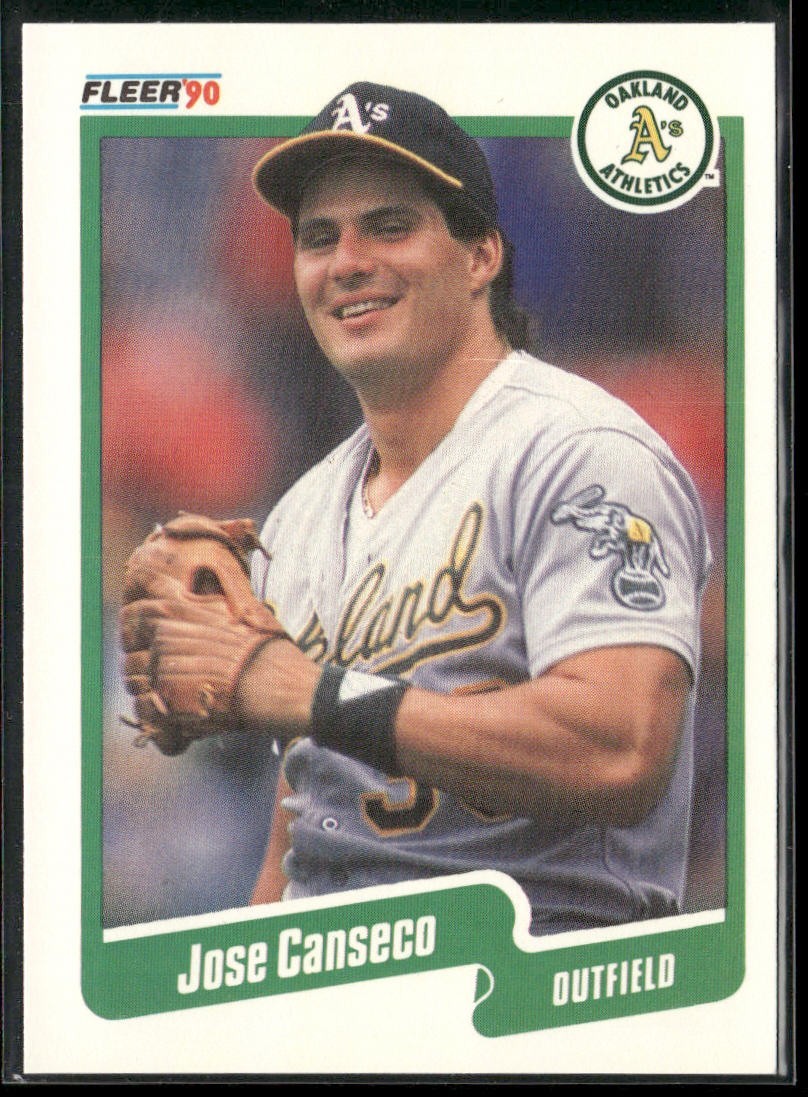 Jose Canseco Player Lot Bundle 10 Different Baseball Cards JC001 Athletics back