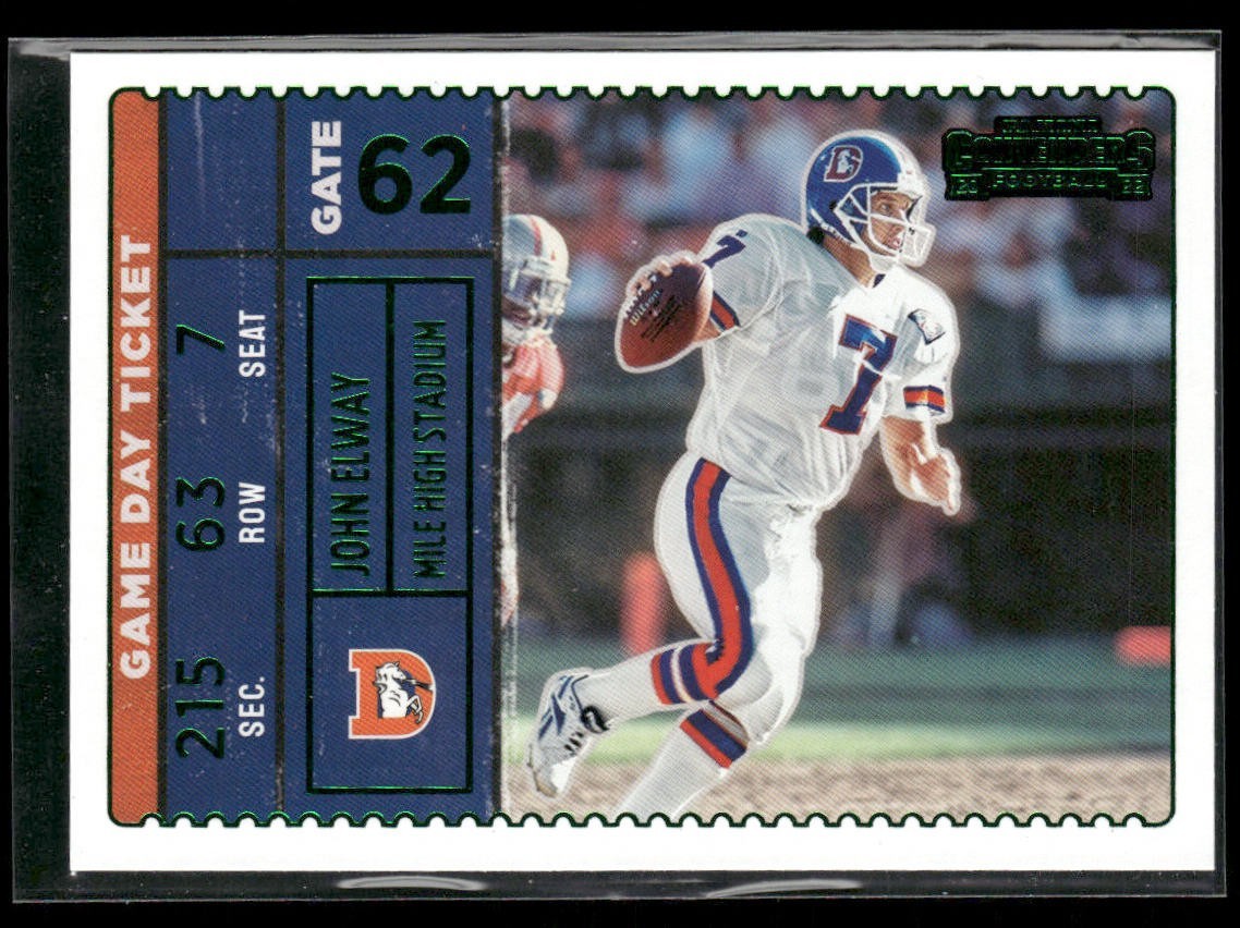 John Elway Player Lot Bundle 10 Different Football Cards JE006 Broncos back
