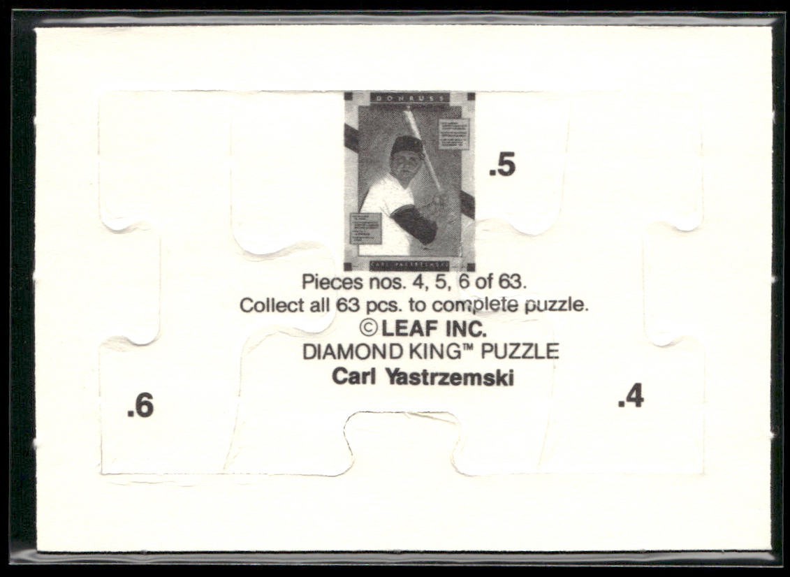 Puzzle Piece Lot Bundle 10 Different Baseball Cards P015 back