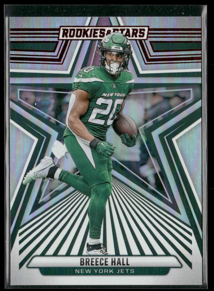 Breece Hall Player Lot Bundle 10 Different Football Cards BH001 Jets 4 RC back