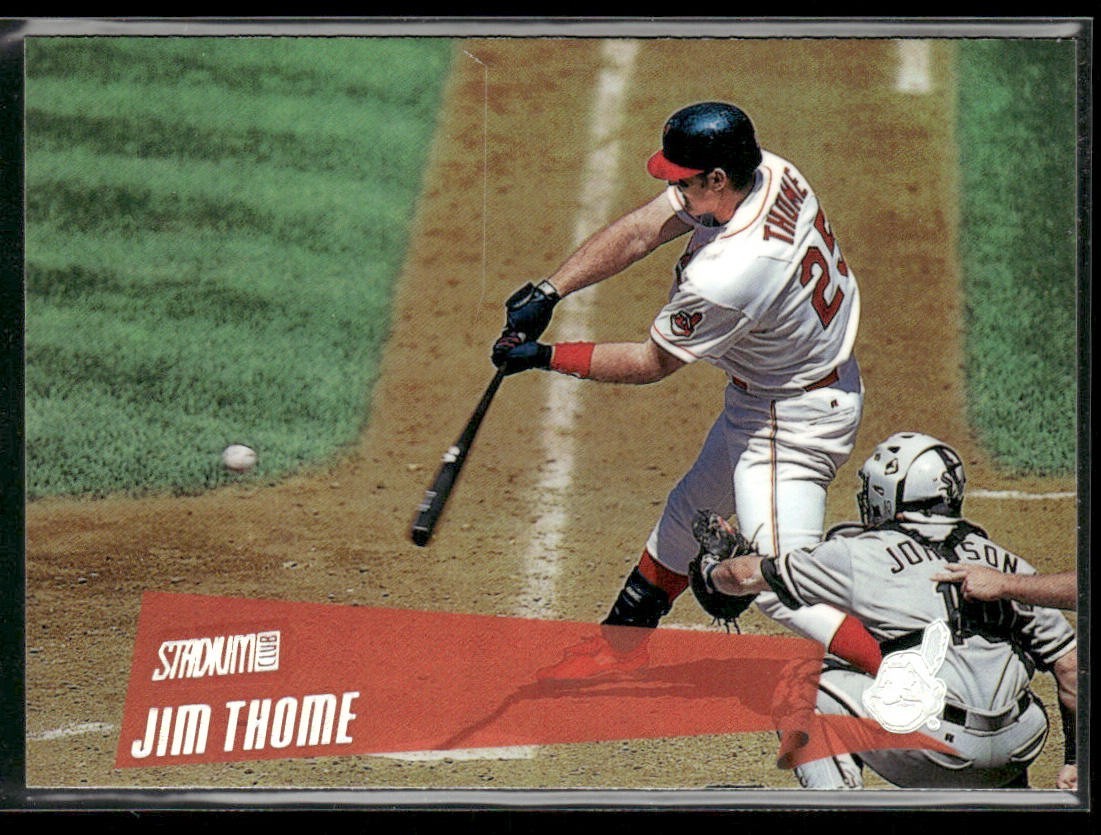 Jim Thome Player Lot Bundle 10 Different Baseball Cards JT001 Indians 1 RC back