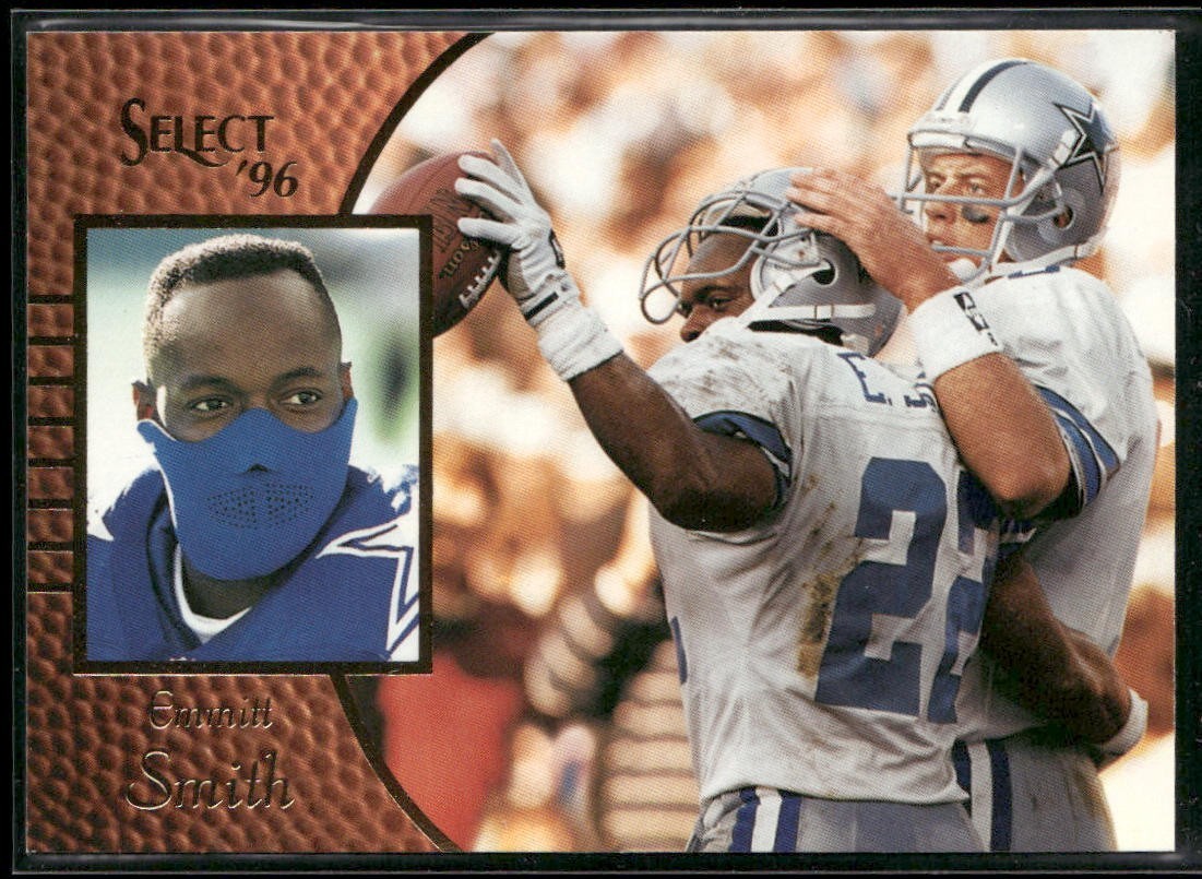 Emmitt Smith Player Lot Bundle 10 Different Football Cards ES006 Cowboys back