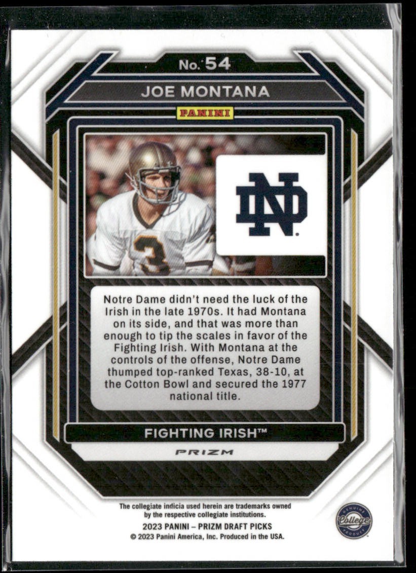 Joe Montana Player Lot Bundle 10 Different Football Cards JM001 49ers Chiefs back