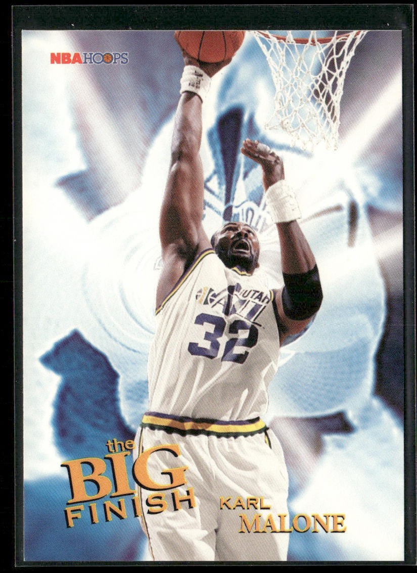 Karl Malone Player Lot Bundle 10 Basketball Cards KM001 Utah Jazz back