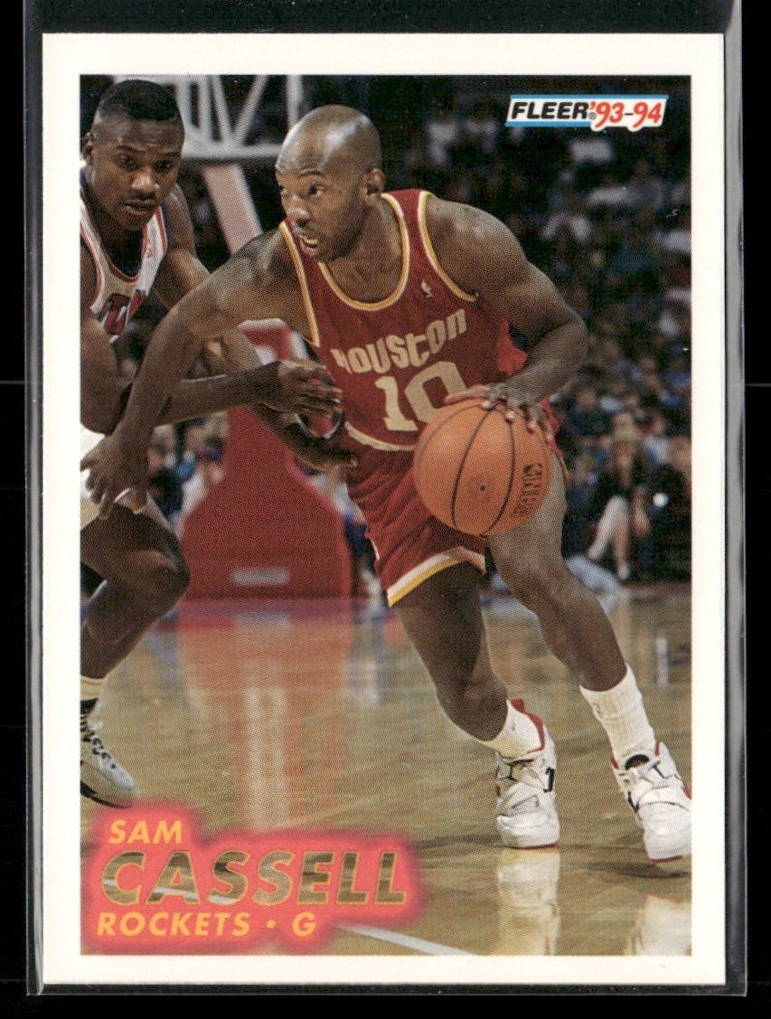 Sam Cassell Player Lot Bundle 10 Basketball Cards SC003 Rockets Nets 2 RC back