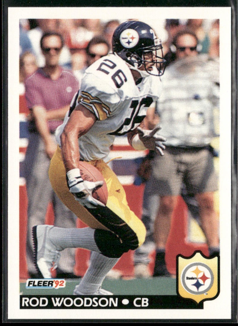 Rod Woodson Player Lot Bundle 10 Different Football Cards RW007 Steelers back