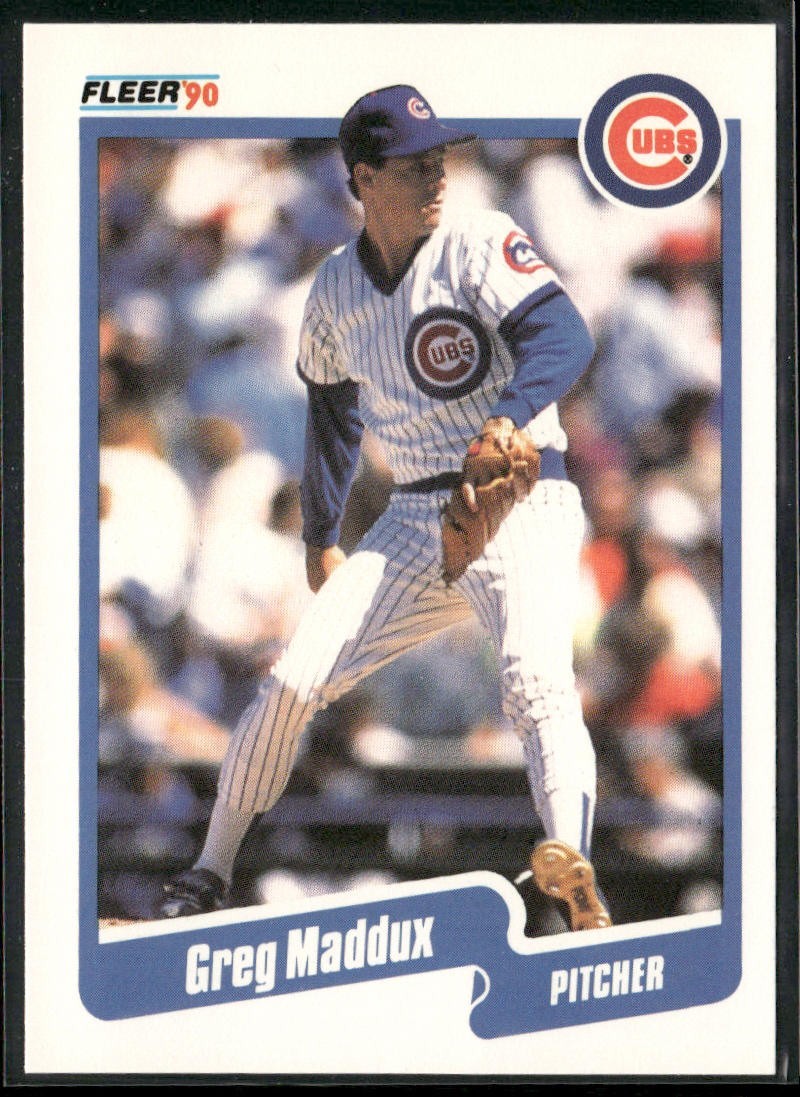Greg Maddux Player Lot Bundle 10 Different Baseball Cards GM001 Braves back