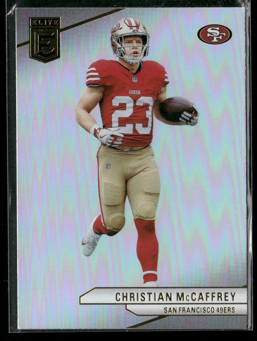 Christian McCaffrey Player Lot Bundle 10 Different Football Cards CM002 back